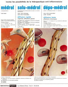 Medrol® (methylprednisolone), from Laboratoires Upjohn (Paris, France), 1972